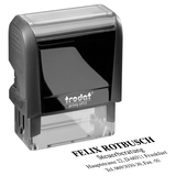Artikelbild 1 für trodat Textstempel, individualisierbar printy 4912 selbstfärbend schwarz ohne Logo, 1 St. - Nachträglich per Gutschein personalisieren, Artikelnummer 566471