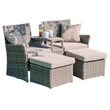 Artikelbild 1 für Garden Pleasure Loungegruppe Calgary, grau Kunststoff, Metall, 9-teilig, Artikelnummer 227157