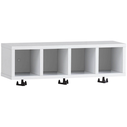 Artikelbild für MÖBELPARTNER Hängeregal Lugo 157369 weiß 59,8 x 17,6 x 16,2 cm, Artikelnummer 323638