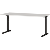 Artikelbild 1 für GERMANIA Profi 3.0 höhenverstellbarer Schreibtisch lichtgrau rechteckig, C-Fuß-Gestell schwarz 160,0 x 80,0 cm, Artikelnummer 386429