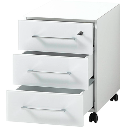 Artikelbild 7 für GERMANIA Monteria Rollcontainer weiß 3 Auszüge 40,0 x 50,0 x 55,0 cm, Artikelnummer 121422