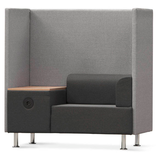 Artikelbild 1 für rocada Besprechungsecke Soft Seating schwarz, grau grau Stoff 125,0 x 68,0 x 137,0 cm, 1 St., Artikelnummer 686042