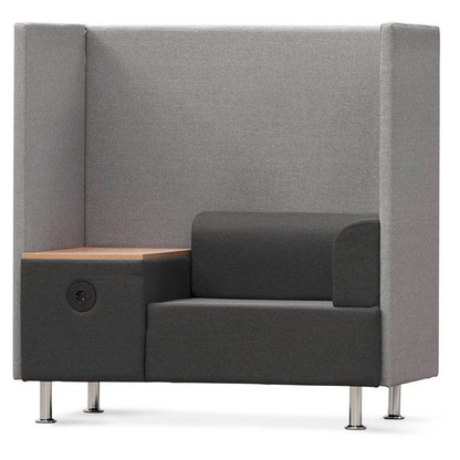 Artikelbild für rocada Besprechungsecke Soft Seating schwarz, grau grau Stoff 125,0 x 68,0 x 137,0 cm, 1 St., Artikelnummer 686042
