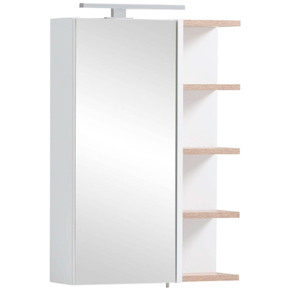 Artikelbild für MÖBELPARTNER Spiegelschrank Lugo 157385 weiß, wildeiche 49,7 x 16,0 x 74,4 cm, Artikelnummer 323719