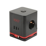 Artikelbild 1 für IOIO SW 1000 3-fach Steckdosenwürfel 1,5 m schwarz mit USB-Buchse, Artikelnummer 508954