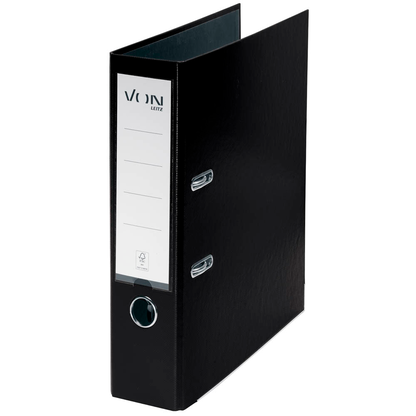 Artikelbild für VON LEITZ Ordner schwarz Karton 8,0 cm DIN A4, 1 St., Artikelnummer 635694