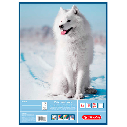 Artikelbild 2 für herlitz Zeichenblock DIN A3 100 g/m², 25 Blatt, 1 St., Artikelnummer 801229