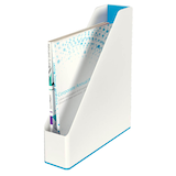 Artikelbild 1 für LEITZ Stehsammler WOW Duo Colour 53621036 perlweiß/blau Kunststoff, DIN A4, 1 St., Artikelnummer 313546