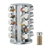 Artikelbild 1 für relaxdays Gewürzkarussell silber, 1 Set, Artikelnummer 361582
