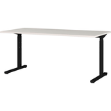 Artikelbild 1 für GERMANIA Profi 3.0 höhenverstellbarer Schreibtisch lichtgrau rechteckig, C-Fuß-Gestell schwarz 180,0 x 80,0 cm, Artikelnummer 386346