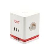 Artikelbild 1 für IOIO SW 1000 3-fach Steckdosenwürfel 1,5 m weiß mit USB-Buchse, Artikelnummer 508967