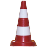 Artikelbild 1 für Leitkegel rot, weiß 50,0 cm, 1 St., Artikelnummer 807438