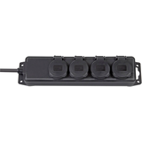 Artikelbild 1 für brennenstuhl 4-fach Steckdosenleiste 2,0 m schwarz, Artikelnummer 173423