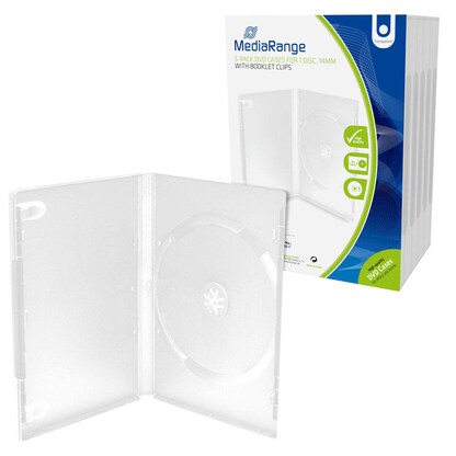 Artikelbild für MediaRange 1er CD-/DVD-Hüllen transparent, 5 St., Artikelnummer 685333
