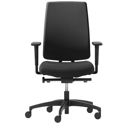 Artikelbild 2 für Dauphin Bürostuhl Indeed operator SLP, ID 7046_SLPP1 Stoff schwarz, Gestell schwarz, Artikelnummer 125678