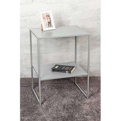 Artikelbild 3 für HAKU Möbel Beistelltisch rechteckig Metall grau 45,0 x 35,0 x 60,0 cm, 1 St., Artikelnummer 200327