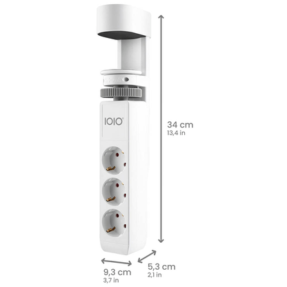 Artikelbild 2 für IOIO SL 3000 3-fach Tischsteckdose 1,5 m weiß mit USB-Buchse, Artikelnummer 508829