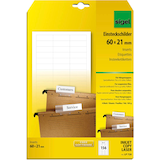 Artikelbild 1 für SIGEL Beschriftungsschilder für Hängeregister weiß, 156 St., Artikelnummer 432997