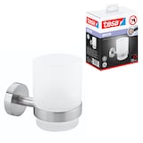 Artikelbild 1 für tesa Zahnputzbecher MOON silber, weiß, 1 St., Artikelnummer 554594