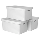 Artikelbild 1 für curver INFINITY Aufbewahrungsboxen-Set weiß, 3 St., Artikelnummer 744499