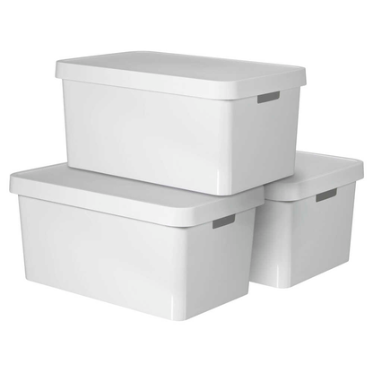 Artikelbild für curver INFINITY Aufbewahrungsboxen-Set weiß, 3 St., Artikelnummer 744499