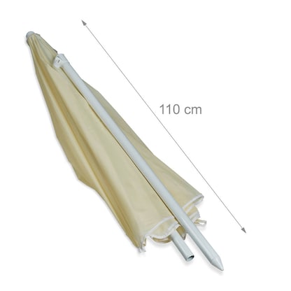 Artikelbild 7 für relaxdays Sonnenschirm rund, beige neigbar Ø 180,0 cm, 1 St., Artikelnummer 451324