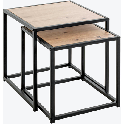 Artikelbild für HAKU Möbel Beistelltische-Set rechteckig MDF-Platte eiche, 2 St., Artikelnummer 200448