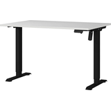 Artikelbild 1 für GERMANIA Profi 3.0 höhenverstellbarer Schreibtisch lichtgrau rechteckig, T-Fuß-Gestell schwarz 120,0 x 80,0 cm, Artikelnummer 386379