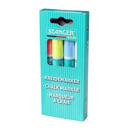 Artikelbild für STANGER small Kreidemarker farbsortiert 2,0 - 6,0 mm, 4 St., Artikelnummer 386207