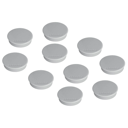 Artikelbild für FRANKEN Magnet grau, Kunststoff Ø 3,8 cm, 10 St., Artikelnummer 670197