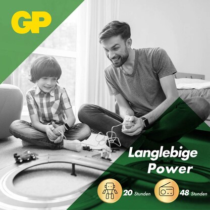 Artikelbild 4 für GP Batterie SUPER Alkali-Mangan E-Block 9,0 V, 8 St., Artikelnummer 515021