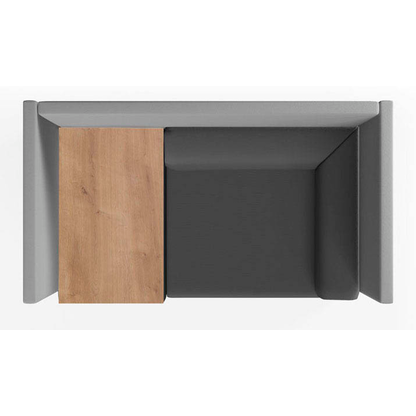 Artikelbild 3 für rocada Besprechungsecke Soft Seating schwarz, grau grau Stoff 125,0 x 68,0 x 137,0 cm, 1 St., Artikelnummer 686042