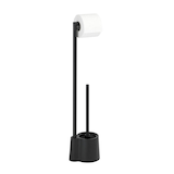 Artikelbild 1 für WENKO WC-Garnitur Avola schwarz Metall, 1 St., Artikelnummer 813374