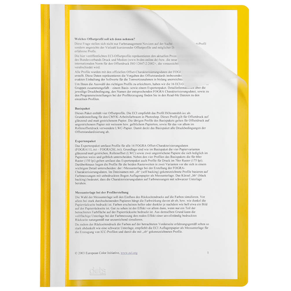 Artikelbild für dots Schnellhefter Kunststoff gelb DIN A4, 25 St., Artikelnummer 917265