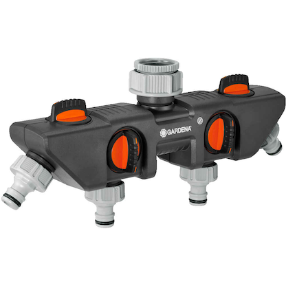 Artikelbild für GARDENA Wasserverteiler für Gartenschlauch 4-Wege, Artikelnummer 205577