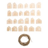 Artikelbild 1 für Rayher Adventskalenderzahlen Holz 1- 24 natur, Artikelnummer 687048