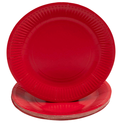 Artikelbild 2 für PROnappe Pappteller rot Ø 23,0 cm, 20 St., Artikelnummer 345779