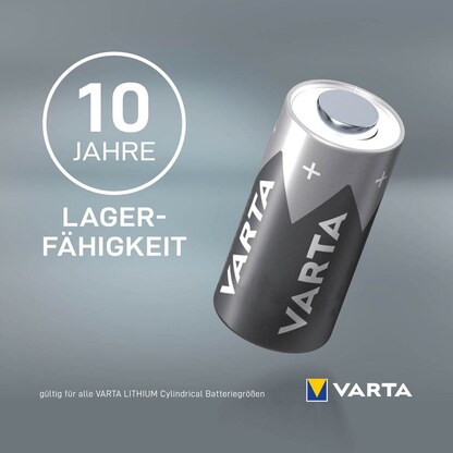 Artikelbild 8 für VARTA Batterien CR2 Lithium Fotobatterie 3,0 V, 10 St., Artikelnummer 308334