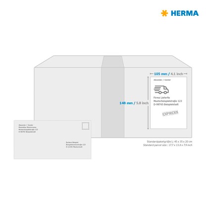Artikelbild 3 für HERMA Etiketten 4399 grün 105,0 x 148,0 mm, 100 Blatt, Artikelnummer 188664