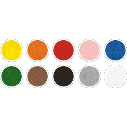 Artikelbild 7 für folia Bastelfilz farbsortiert 10 Bogen, Artikelnummer 816506