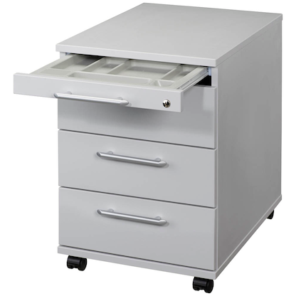 Artikelbild 5 für HAMMERBACHER AC30 Rollcontainer lichtgrau 4 Auszüge 42,8 x 58,0 x 59,0 cm, Artikelnummer 984336