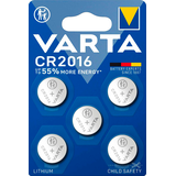 Artikelbild 1 für VARTA Knopfzelle CR2016 Lithium 3,0 V, 5 St., Artikelnummer 372309