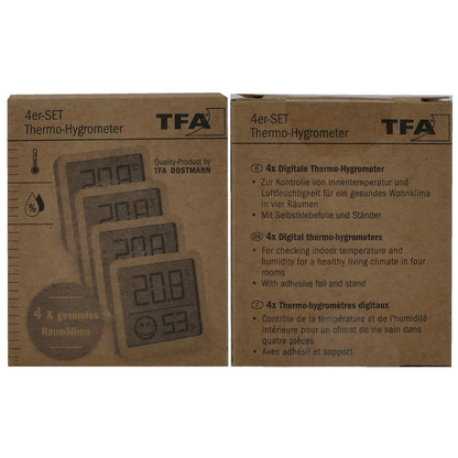 Artikelbild 5 für TFA® 4er-Set Thermo-Hygrometer weiß, Artikelnummer 749558