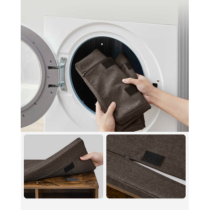 Artikelbild 7 für VASAGLE Schuhbank LHS009B01 vintagebraun, dunkelbraun Holz 78,6 cm, Artikelnummer 760458