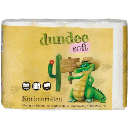 Artikelbild 4 für dundee Küchenrollen 3-lagig, 32 Rollen, Artikelnummer 528616