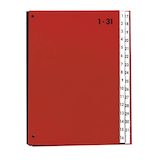 Artikelbild 1 für PAGNA Pultordner 1-31 rot, 1 St., Artikelnummer 430975