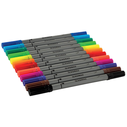 Artikelbild für DONAU Filzstifte farbsortiert, 12 St., Artikelnummer 687527