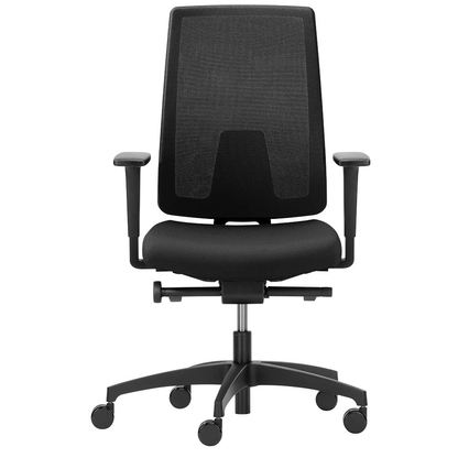 Artikelbild 2 für Dauphin Bürostuhl Indeed mesh SLP, ID 7056_SLPP1 Stoff schwarz, Gestell schwarz, Artikelnummer 125759