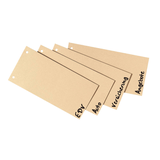 Artikelbild 1 für office discount Trennstreifen chamois, 250 g/qm Karton 24,0 x 10,5 cm, 200 St., Artikelnummer 432548