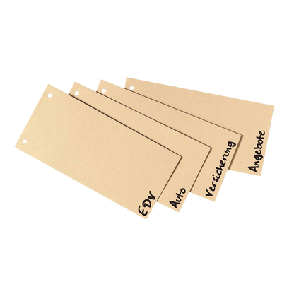Artikelbild für office discount Trennstreifen chamois, 250 g/qm Karton 24,0 x 10,5 cm, 200 St., Artikelnummer 432548